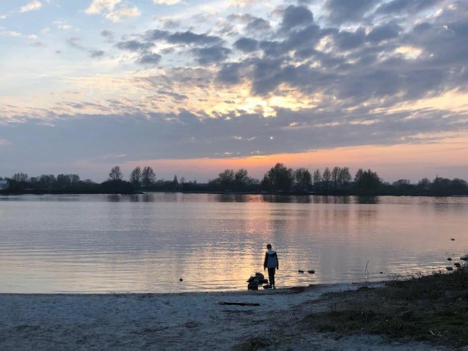 Gezellige Pipo Met Grote Schommel Aan Het Water Villa Medemblik Exterior foto